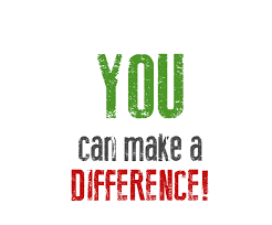 you can Make a difference